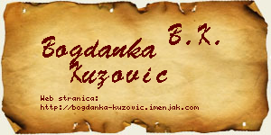 Bogdanka Kuzović vizit kartica
